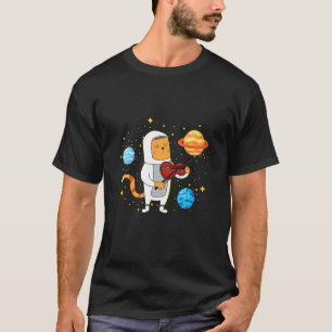 Space Cat Playing Violine T-Shirt
