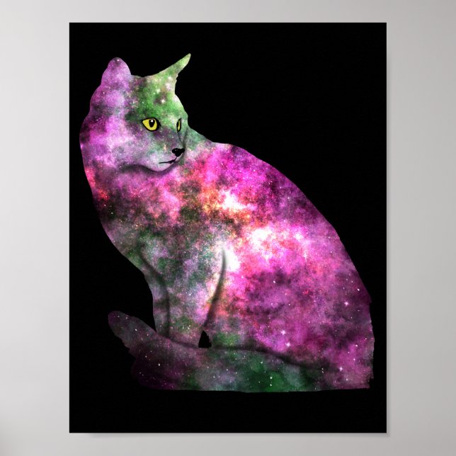 Space Cat Poster (Vorne)