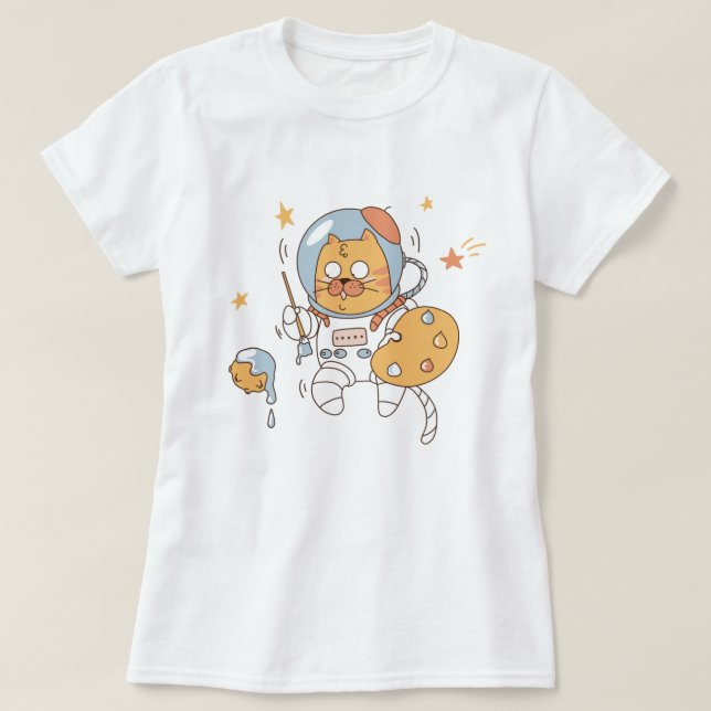 Space Cat T - Shirt (Design vorne)
