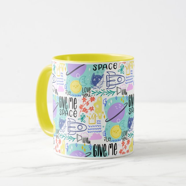 Space Cats Tasse (Vorderseite Links)