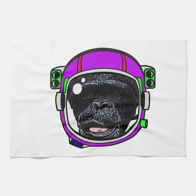 Space Chimp Handtuch (Horizontal)
