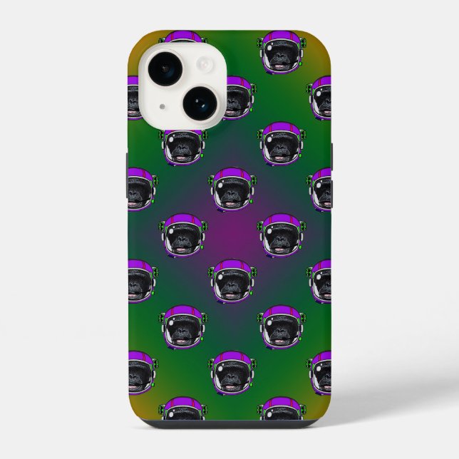 Space Chimp iPhone Hülle (Rückseite)