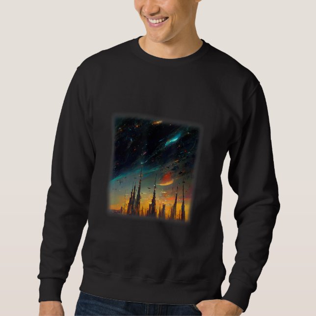 Space City Artwork Sweatshirt (Vorderseite)