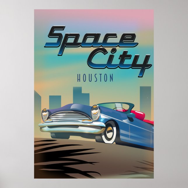 Space City Houston Poster (Vorne)