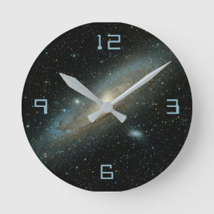 Space clock runde wanduhr