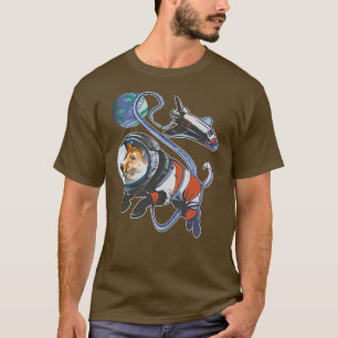 Space Corgi Astro Dog Besitzer Welpenatronin Pet D T-Shirt