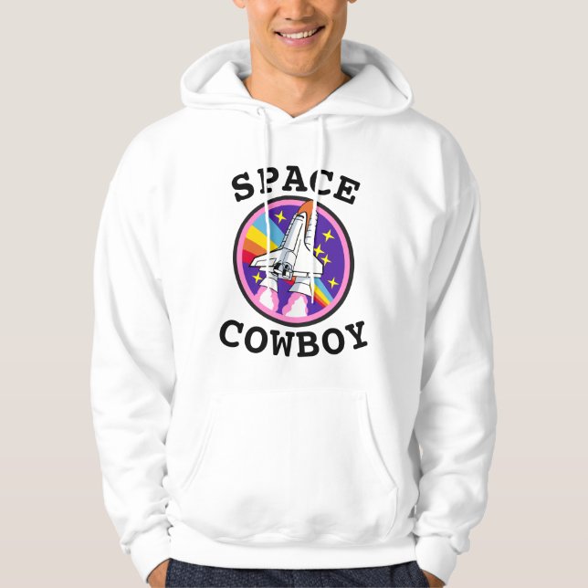 SPACE COWBOY MEN'S VINTAG T - Shirt Hoodie (Vorderseite)