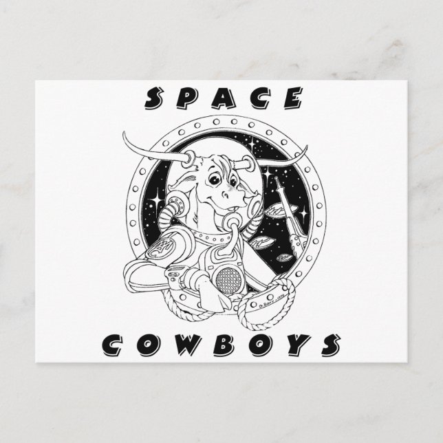 Space Cowboys Postcard Postkarte (Vorderseite)