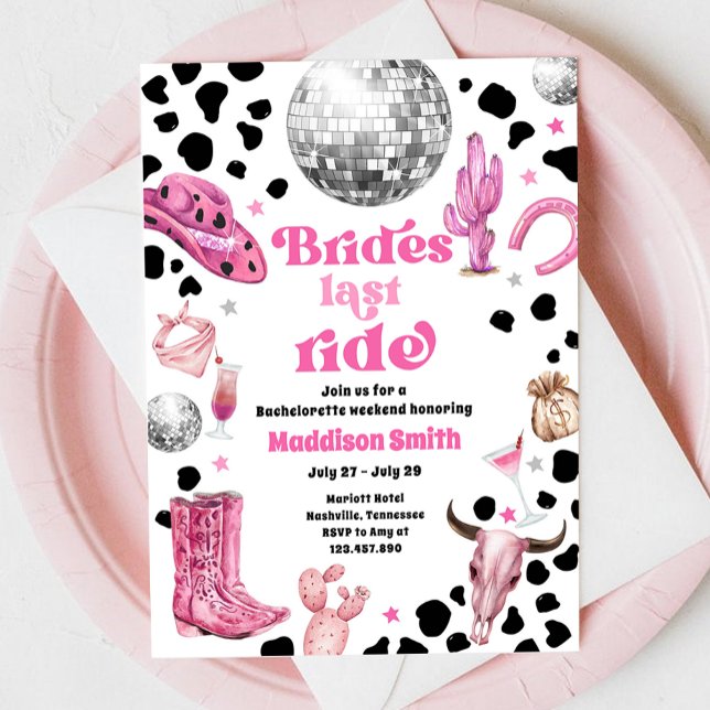 Space Cowgirl Disco Einladung (Von Creator hochgeladen)