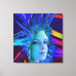 Space Crystal Leinwanddruck