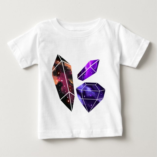 Space Crystals Baby Bodysuit T-shirt (Vorderseite)