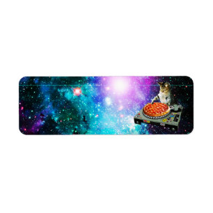 Space dj cat pizza