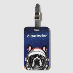 Space Dog Personalisieren Gepäckanhänger
