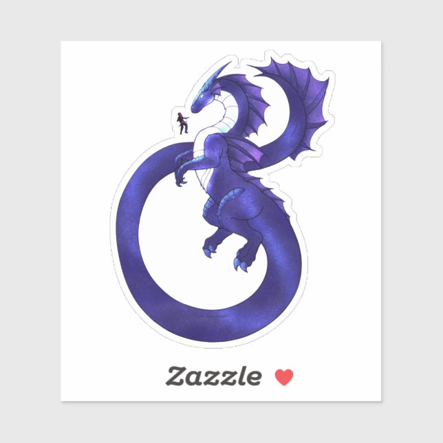 Space Dragon Draco Aufkleber (Blatt)