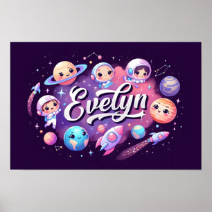 Space Dreams Evelyn Wall Art Poster