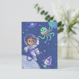 Space Encounter Postkarte