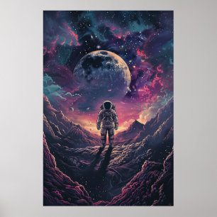 Space Explorer Astronaut Poster