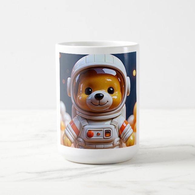 Space Explorer Bear Art Kaffeetasse (Mittel)