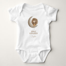 Space Explorer Fairy Moon Personalisierter Individ Baby Strampler