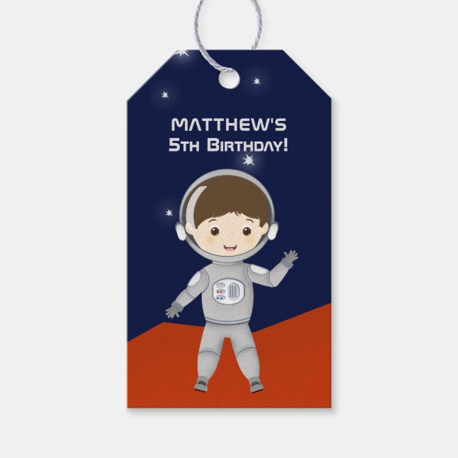 Space Explorer-Geschenktasten Geschenkanhänger (Vorderseite)