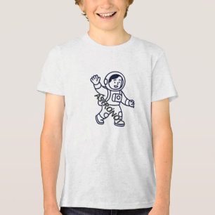 Space Explorer Grafik-T-Shirt • Cooles kosmisches  Tri-Blend Shirt