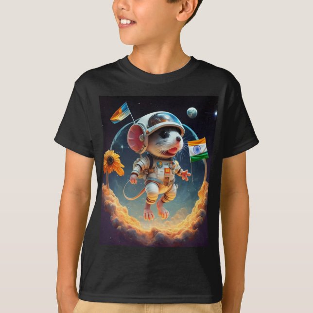 "Space Explorer-Maus" T-Shirt (Vorderseite)