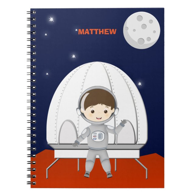 Space Explorer-Notebook Notizblock (Vorderseite)