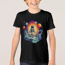 "Space Explorer T-Shirt - Galaktisches Abenteuer w Tri-Blend Shirt