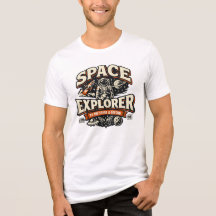 Space Explorer Vintage Style Shirt