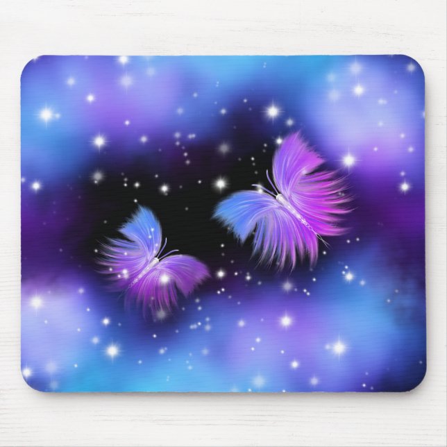 Space Fantasy Butterfets Cosmic Mousepad (Vorne)