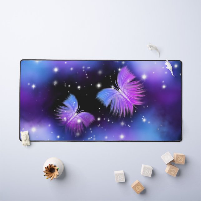 Space Fantasy Butterfets Cosmic Schreibtischunterlage (Kindertisch)
