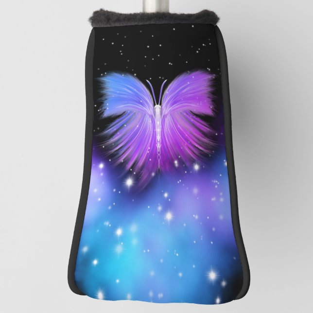 Space Fantasy Butterfly Kosmic Golf Headcover (Rotieren 90)