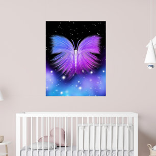 Space Fantasy Butterfly Kosmic Poster