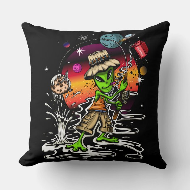 Space Fischer Kissen (Vorderseite)