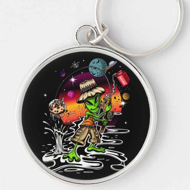 Space Fischer Schlüsselanhänger (Vorne)