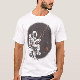 Space Fisher – Astronaut fängt Sonne und Mond T-Shirt