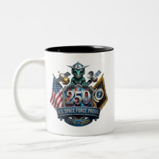 Space Force 250-Jahr-Jubiläums-Kaffeetasse Zweifarbige Tasse