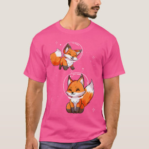 Space Fox Astronaut Füchse Galaxy Niedlich T-Shirt