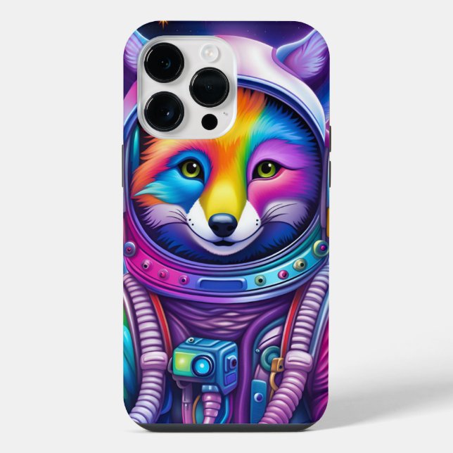 Space Fox - Handy Case iPhone Hülle (Rückseite)