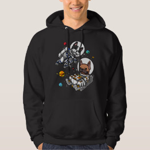 Space French Bulldog Astronaut Dog Hoodie