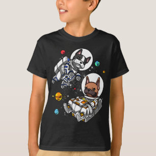 Space French Bulldog Astronaut Dog T-Shirt