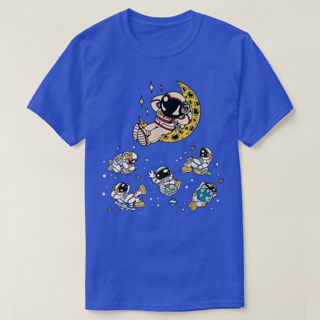 Space Galaxy Astronaut T-Shirt (Design vorne)