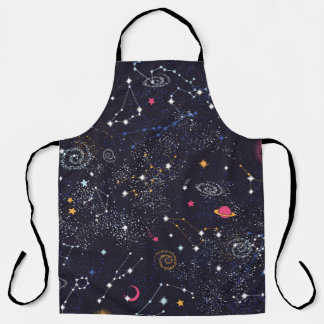 Space Galaxy constellation seamless pattern Schürze