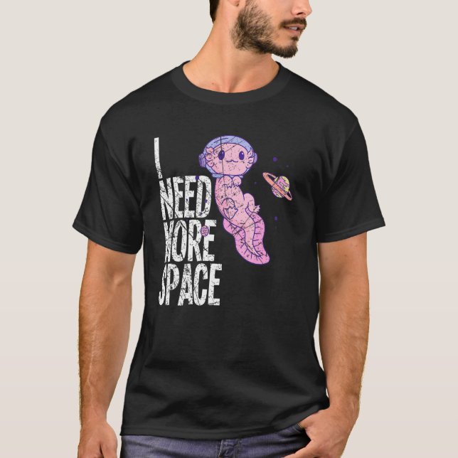 Space Galaxy Flying Axolotl Spacesuit Salamander S T-Shirt (Vorderseite)