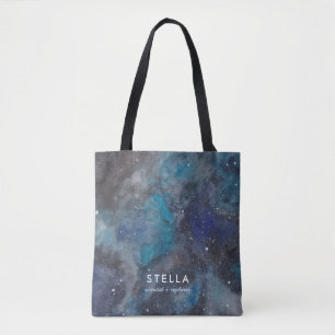 Space Galaxy Individuelle Name Stars Tote Bag