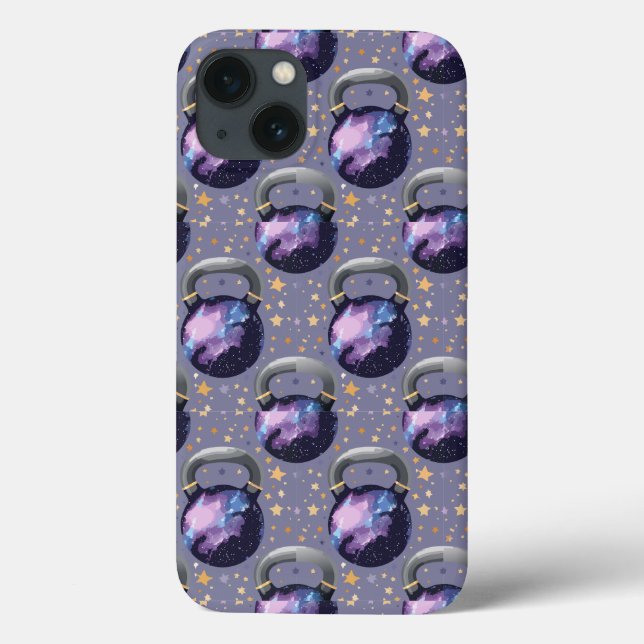 Space Galaxy Kettlebell Case-Mate iPhone Hülle (Rückseite)