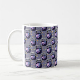 Space Galaxy Kettlebell Kaffeetasse