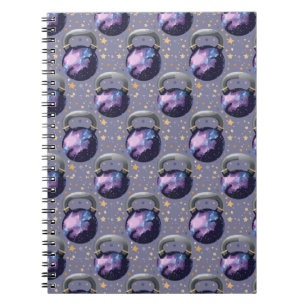 Space Galaxy Kettlebell Notizblock