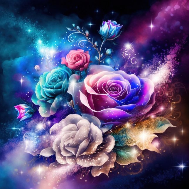 Space Galaxy Rose Jigsaw Puzzle (Von Creator hochgeladen)