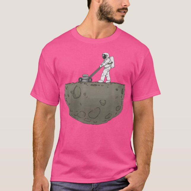 Space Gardener - Astronaut Cut The Lawn On Moon Ga T-Shirt (Vorderseite)